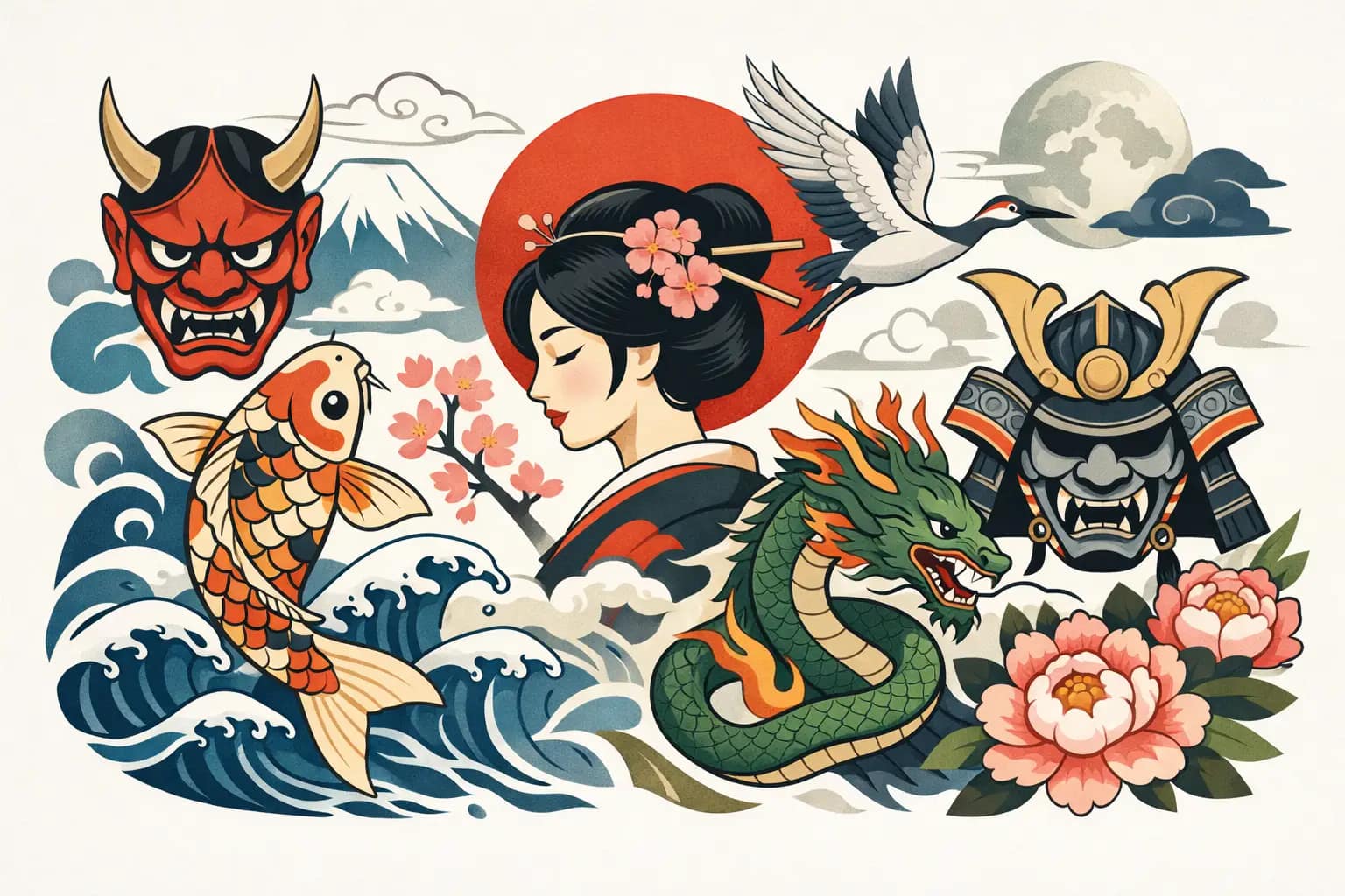 12 Best Japanese Tattoo Motifs to Consider