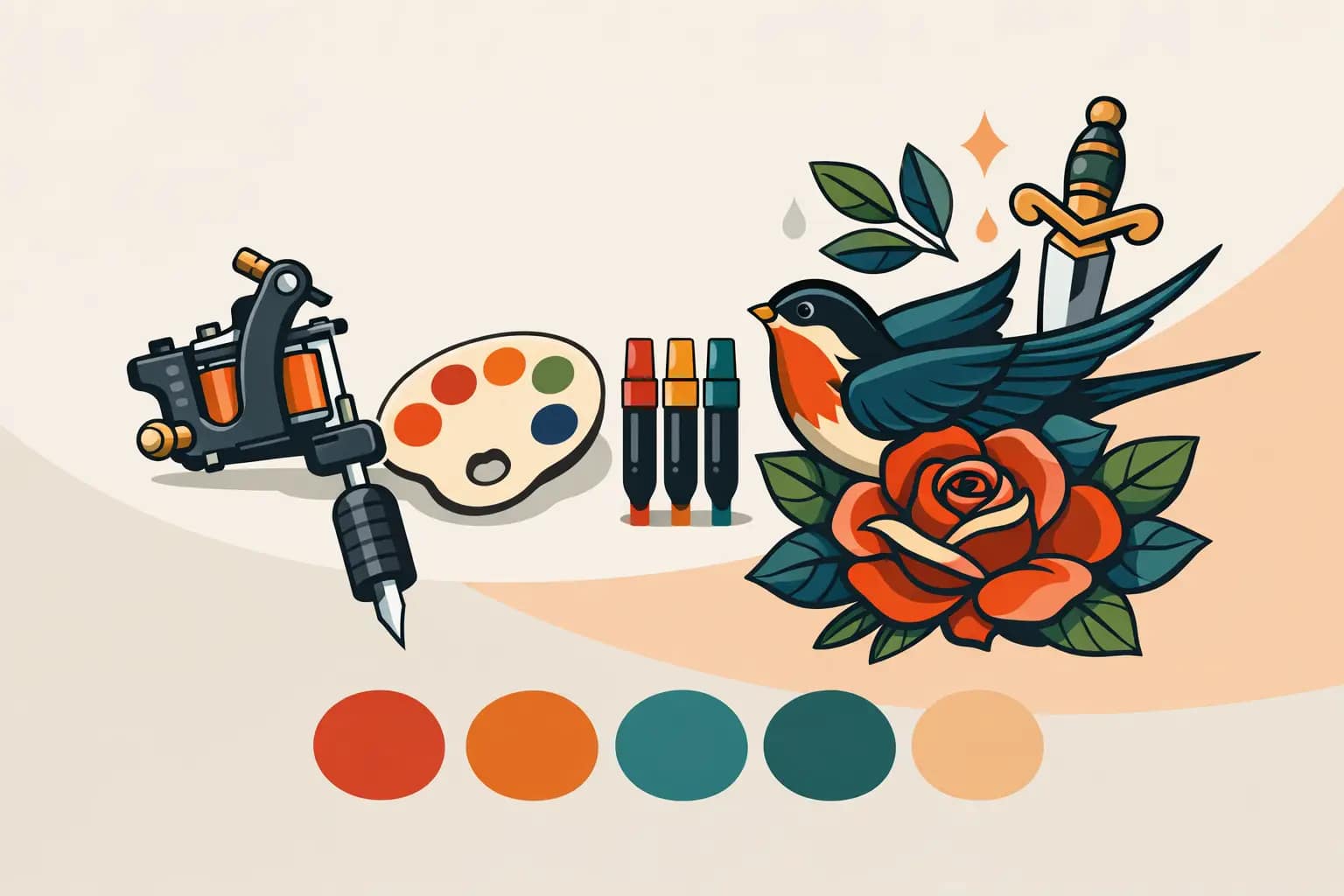 Neo Traditional Tattoo Color Guide