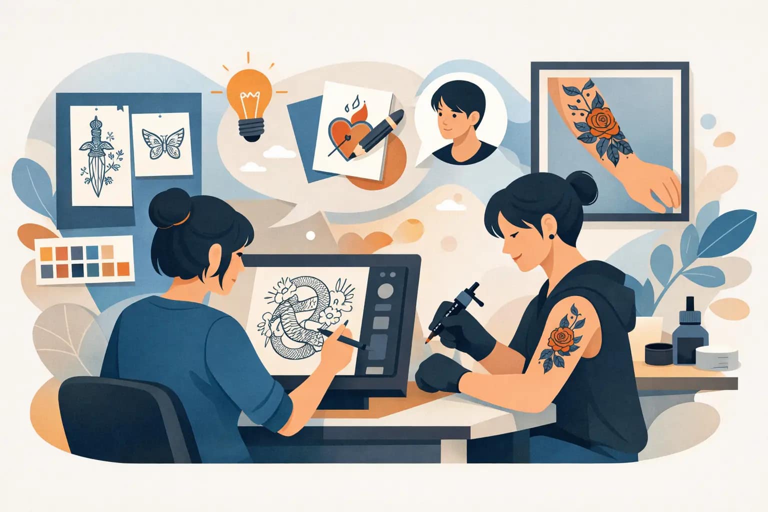 Custom Tattoo Design Process, Explained
