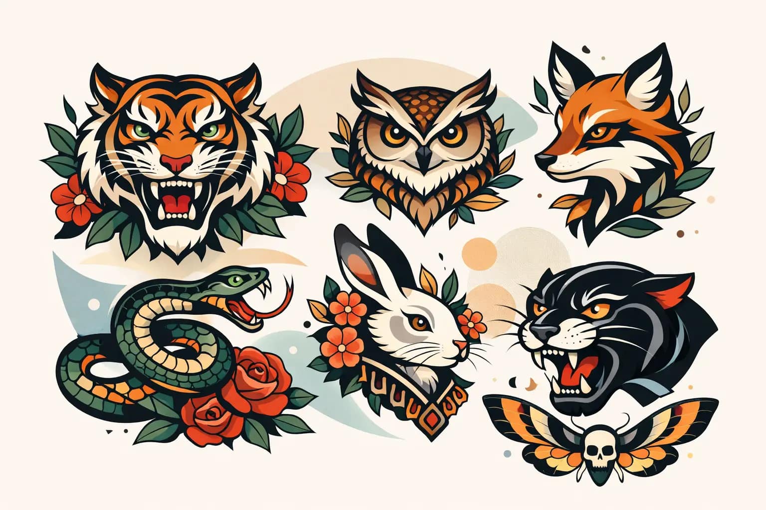 12 Best Neo Traditional Animals for Tattoos